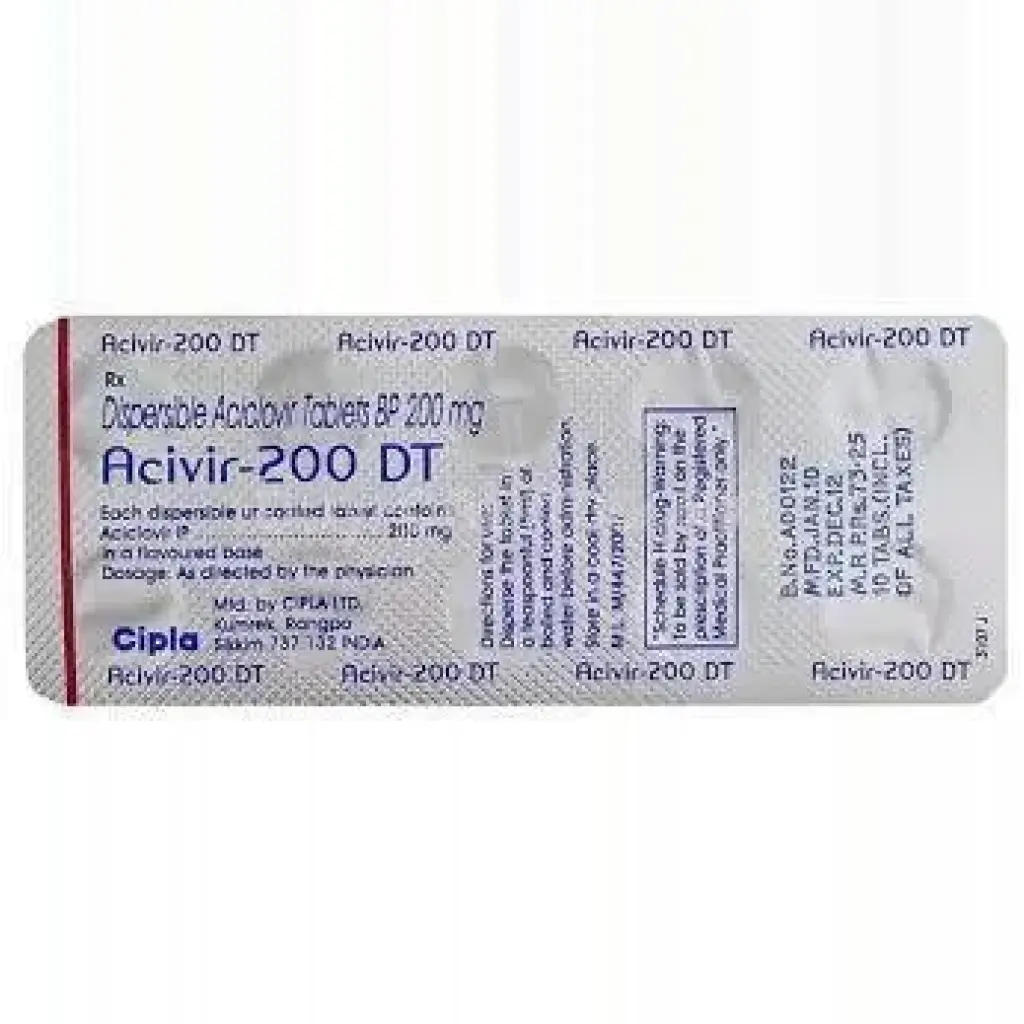Acivir DT 200 mg