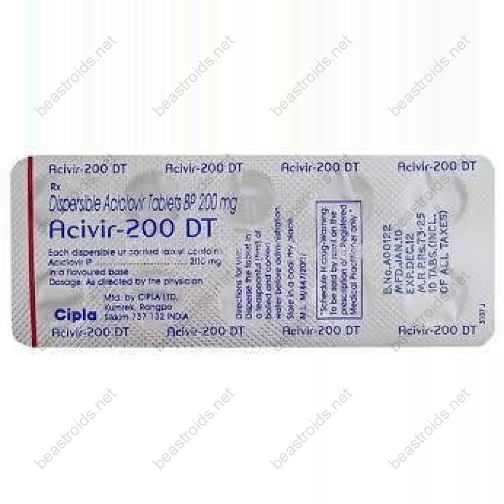 Acivir DT 200 mg - Acyclovir - Cipla, India Acivir DT 200 mg - Acyclovir - Cipla, India
