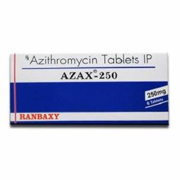 Azax 250 mg  - Azithromycin - Ranbaxy, India