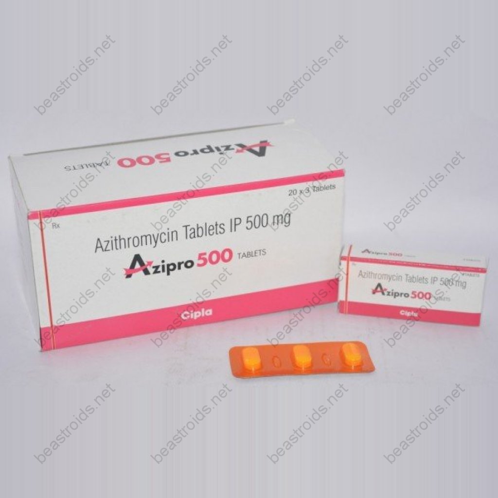 Azipro 500 mg - Azithromycin - Cipla, India Azipro 500 mg - Azithromycin - Cipla, India