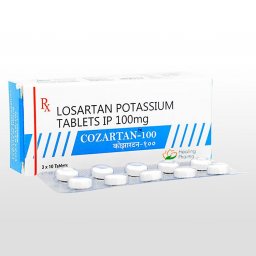 Cozartan 100 mg - Losartan - Healing Pharma Cozartan 100 mg - Losartan - Healing Pharma