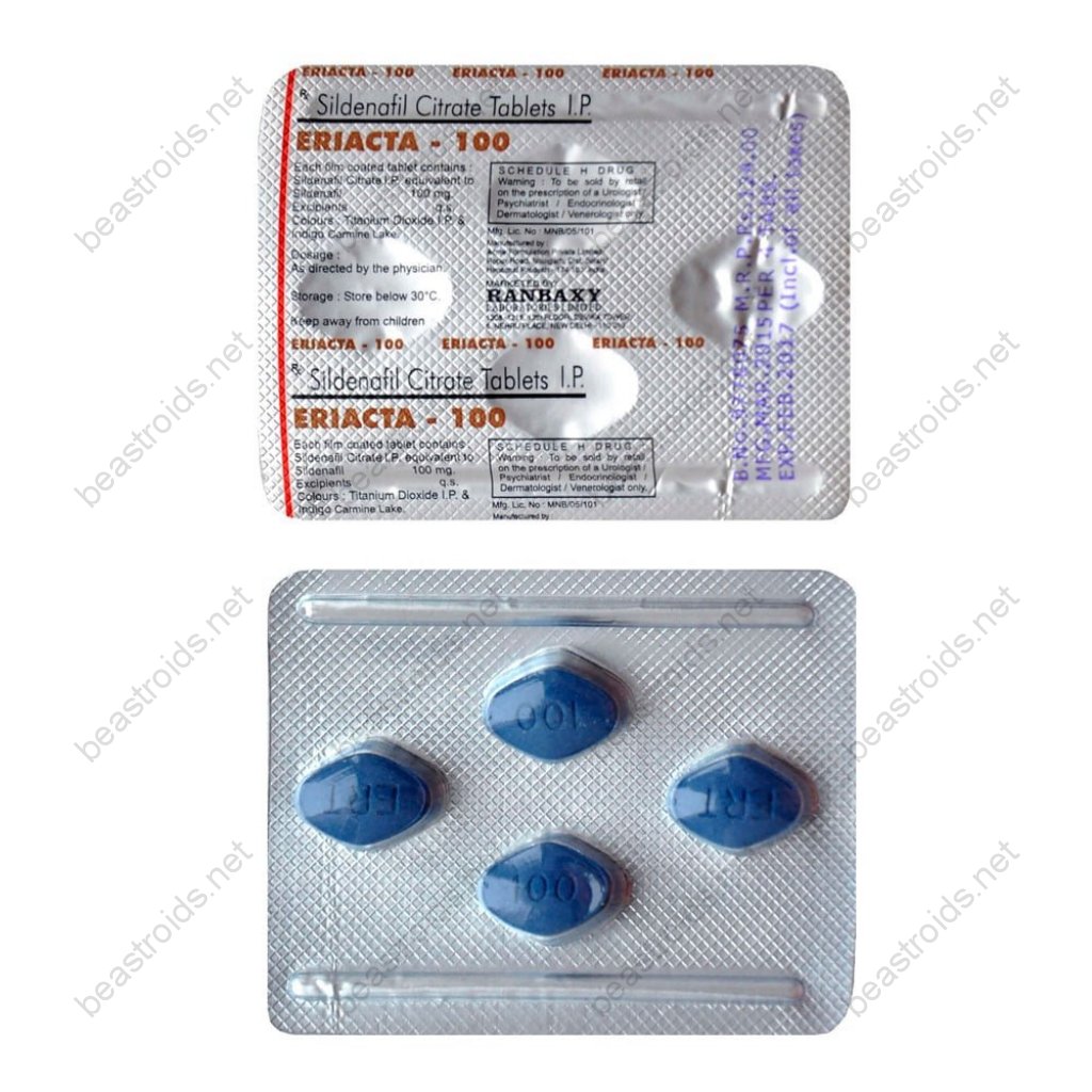 Eriacta 100 mg - Sildenafil Citrate - Ranbaxy, India Eriacta 100 mg - Sildenafil Citrate - Ranbaxy, India