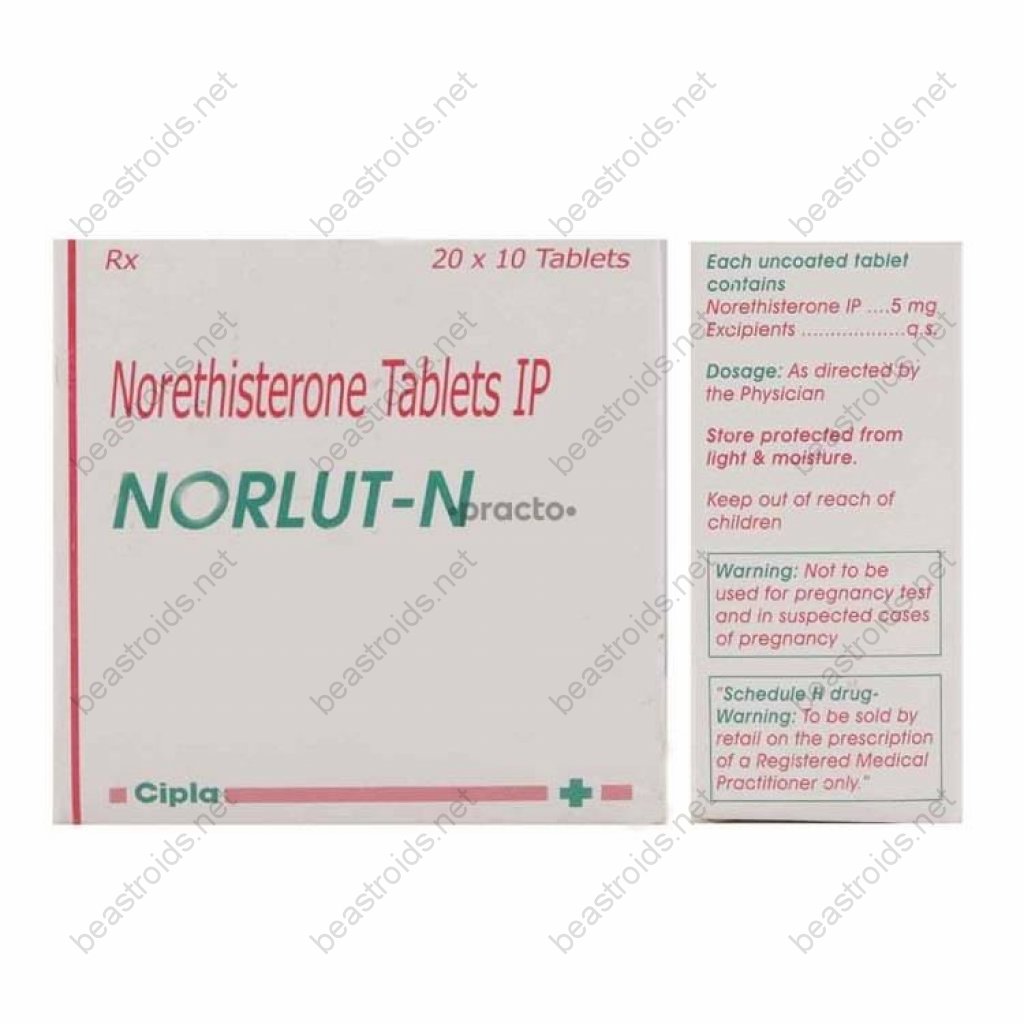 Norlut-N 5 mg - Norethisterone - Cipla, India Norlut-N 5 mg - Norethisterone - Cipla, India